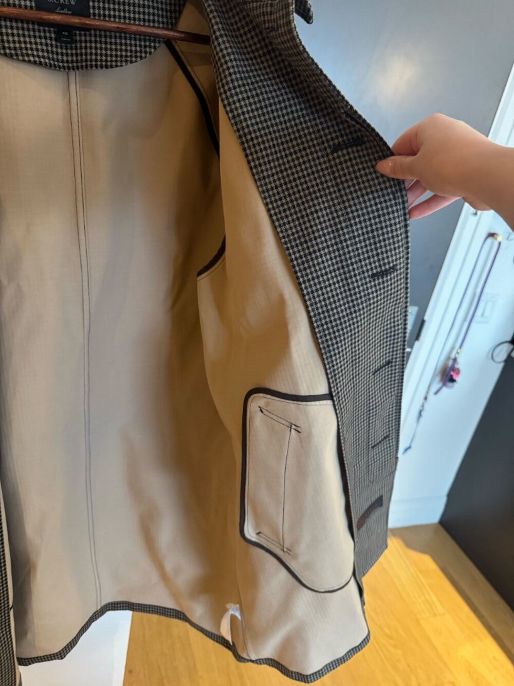 J.Crew Ludlow Houndstooth Car Coat - Picture 5 of 7